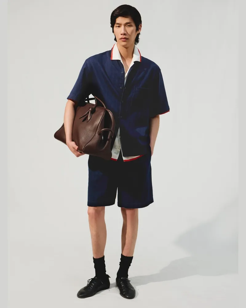 Jacquemus Das Pyjama Jeanshemd - Blau Dunkelmarineblau