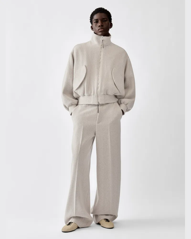 Jacquemus Die Losange Bomberjacke - Weiß Cremeweiß