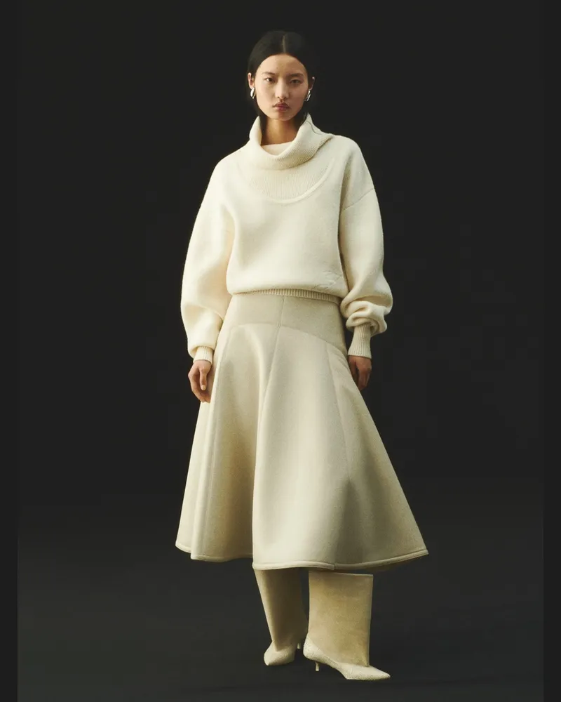Jacquemus Der Pallone Strickpullover - Weiß Cremeweiß