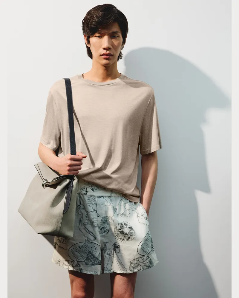 Jacquemus Das Soie T-Shirt - Beige Beige