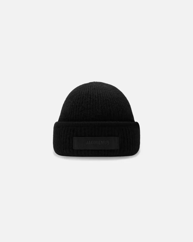 Jacquemus The Gros Grain Beanie - Black Black