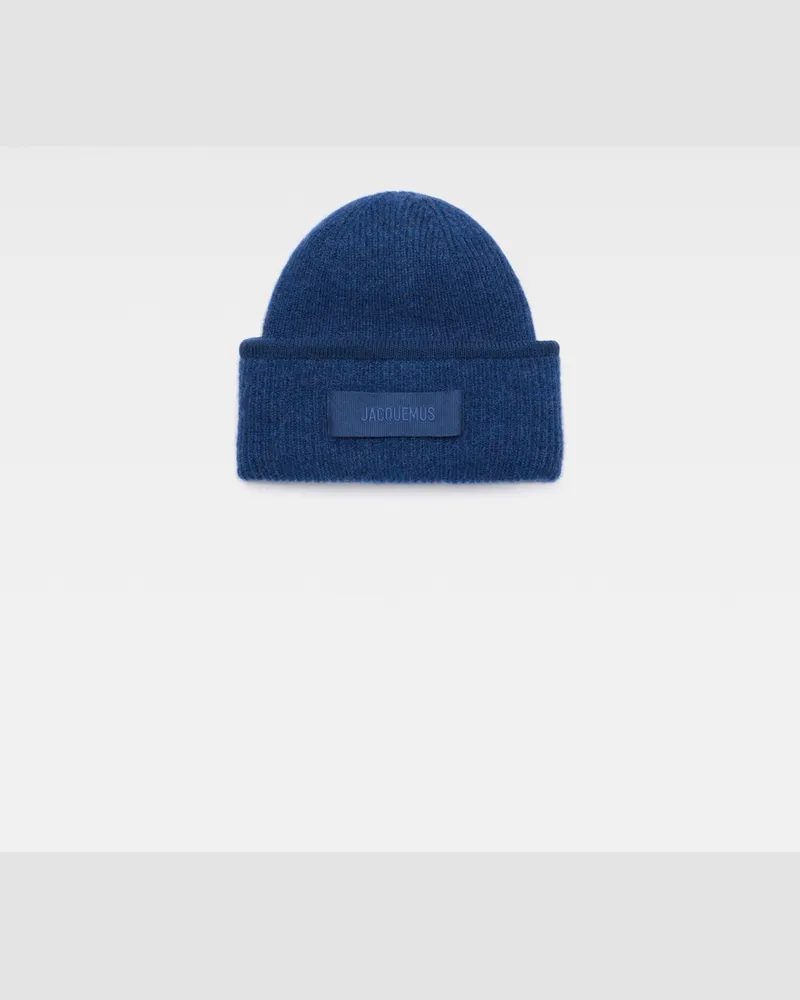 Jacquemus The Gros Grain Beanie - Navy Navy