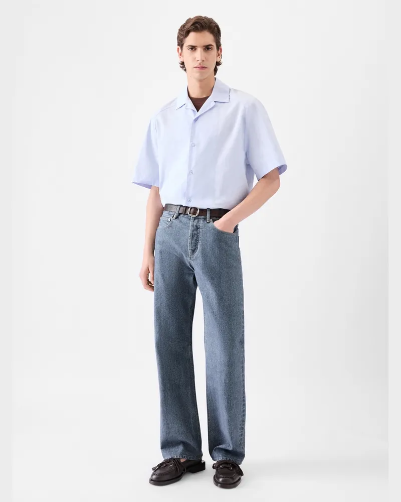 Jacquemus The Straight De-nîmes Denim Pants - Blue Blue