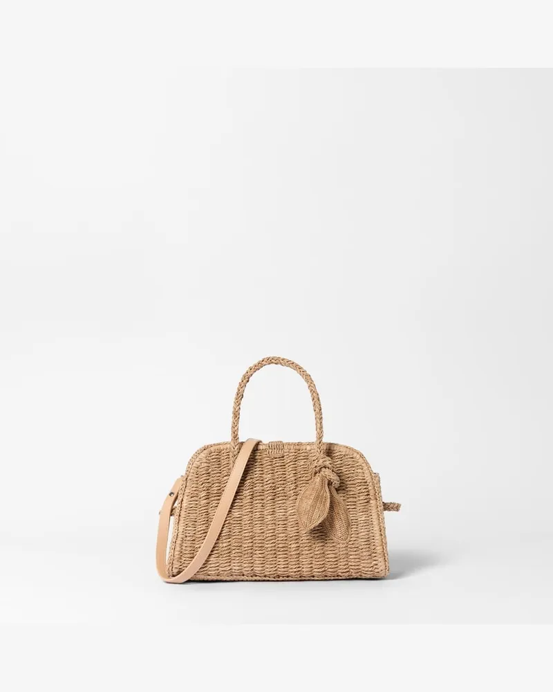 Jacquemus The Small Raffia Turismo - Beige Beige