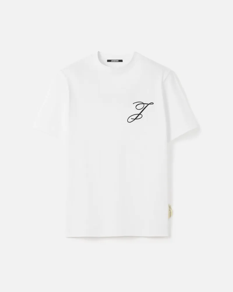 Jacquemus Le T-shirt Logo - Weiß Weiß