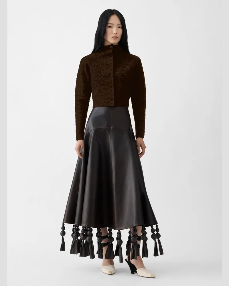 Jacquemus The Scala Cardigan - Dark Brown Dark