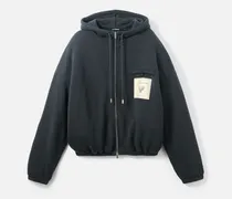 The Torneo Hoodie - Rosemary Label Dark Navy