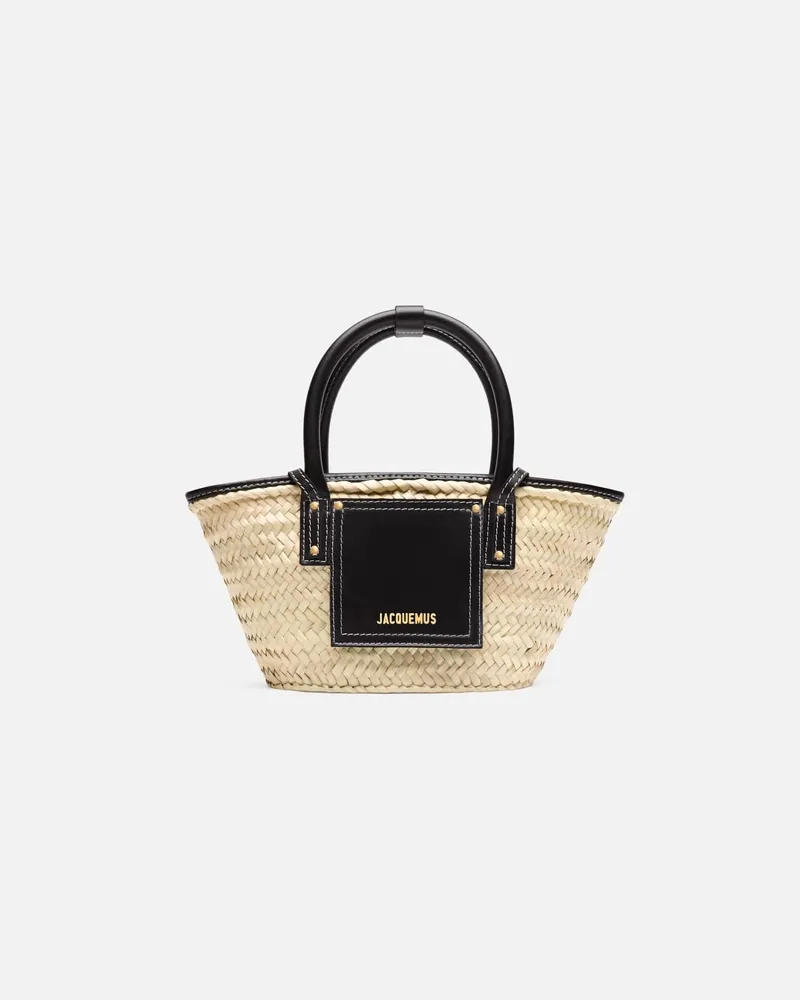 Jacquemus Die Kleine Soli Korbtasche - Schwarz Schwarz
