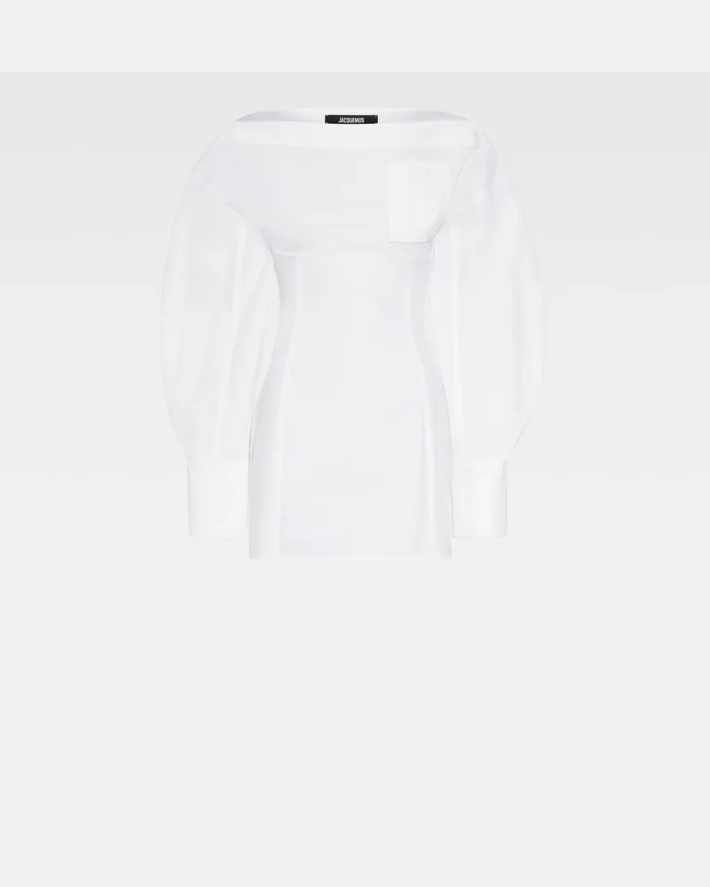 Jacquemus The Casaco Shirt Dress - White White