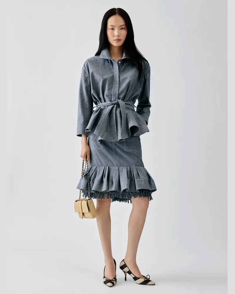 Jacquemus Der Cabana De-Nîmes Jeansrock - Grau Grau