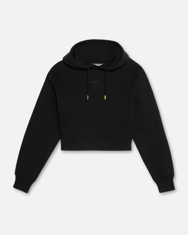 Jacquemus Le Hoodie Gros Grain - Schwarz Schwarz