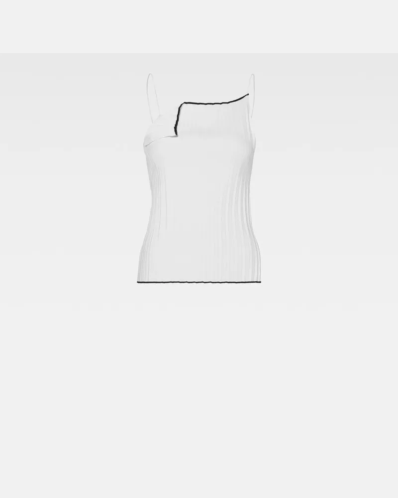 Jacquemus The Pleated Knit Top - White White