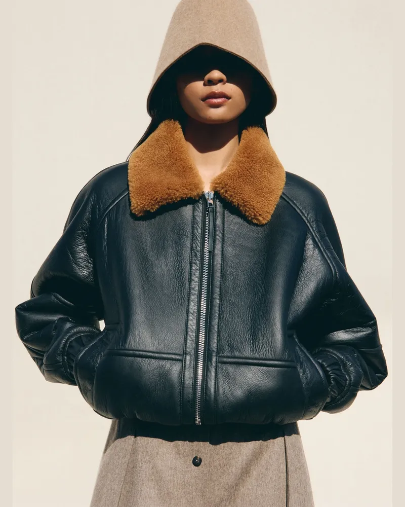 Jacquemus Die Bomberjacke - Schwarz/Braun Schwarz