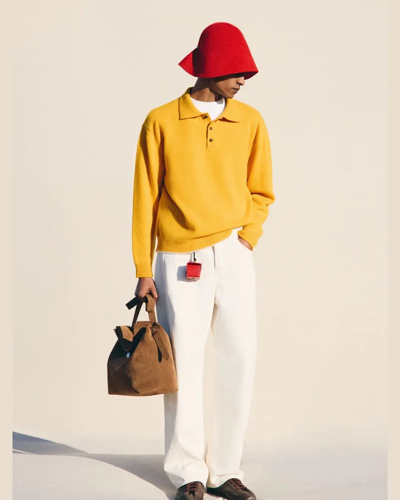 Jacquemus Das Cachemire Polohemd - Dark Gelb Dark