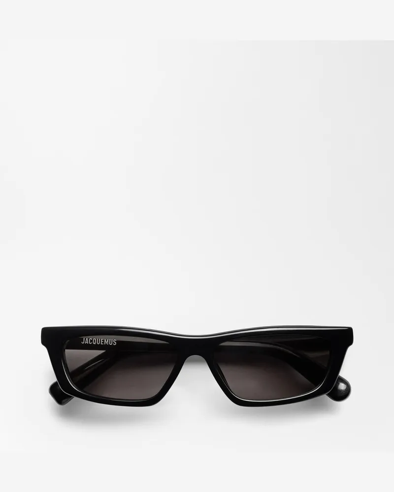Jacquemus The Trapezi Sunglasses - Black Black