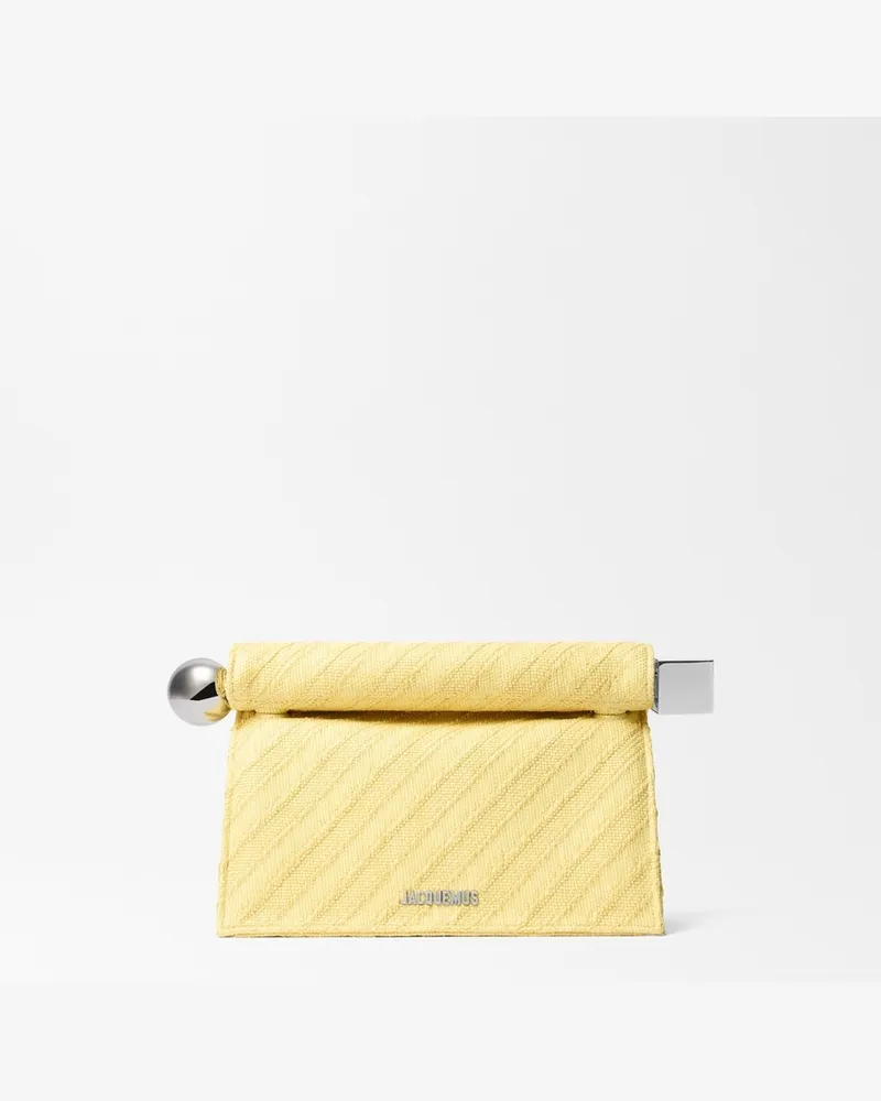 Jacquemus Die Rond Carré Clutch - Gelb Hellgelb