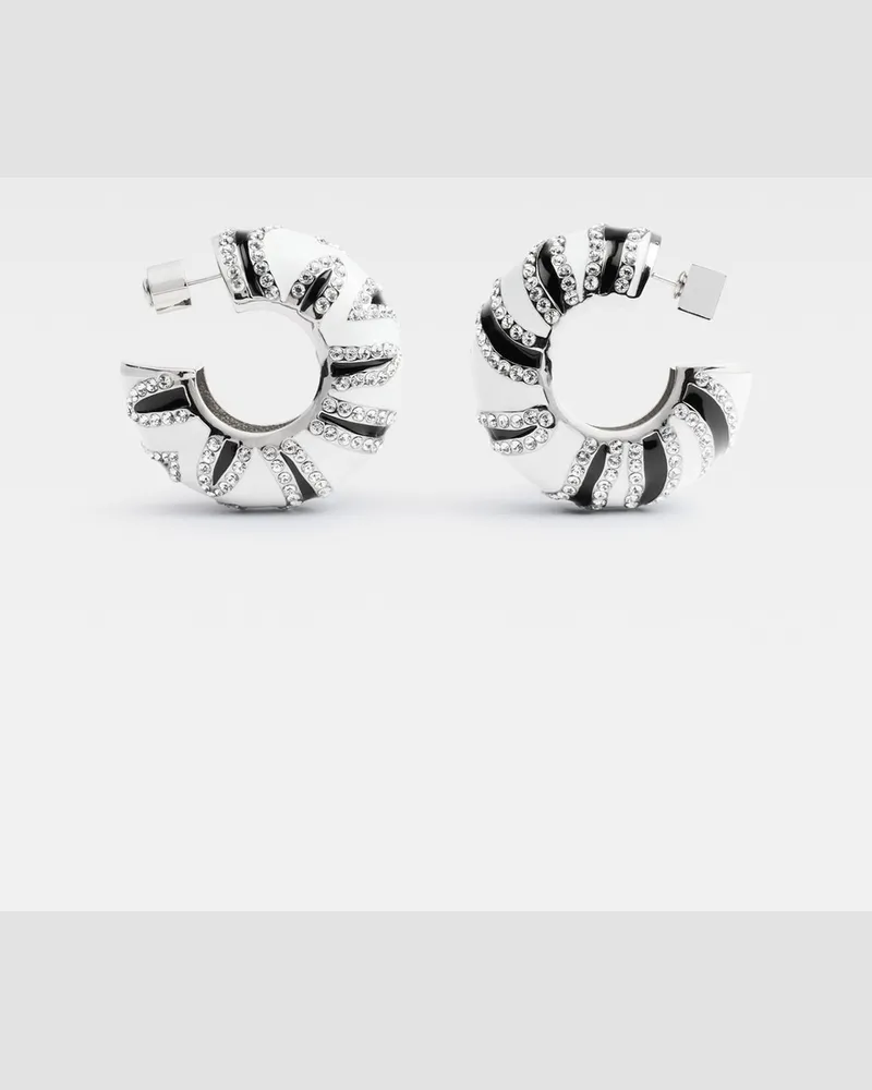 Jacquemus The Zebra Earrings - Black & White Zebra Black