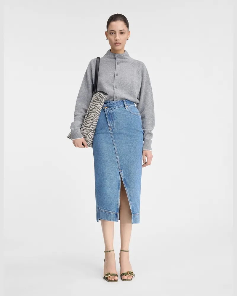 Jacquemus The De-nîmes Denim Skirt - Blue/Tabac Blue