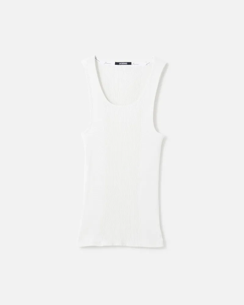 Jacquemus Das Rond Carré Tanktop - Weiß Weiß
