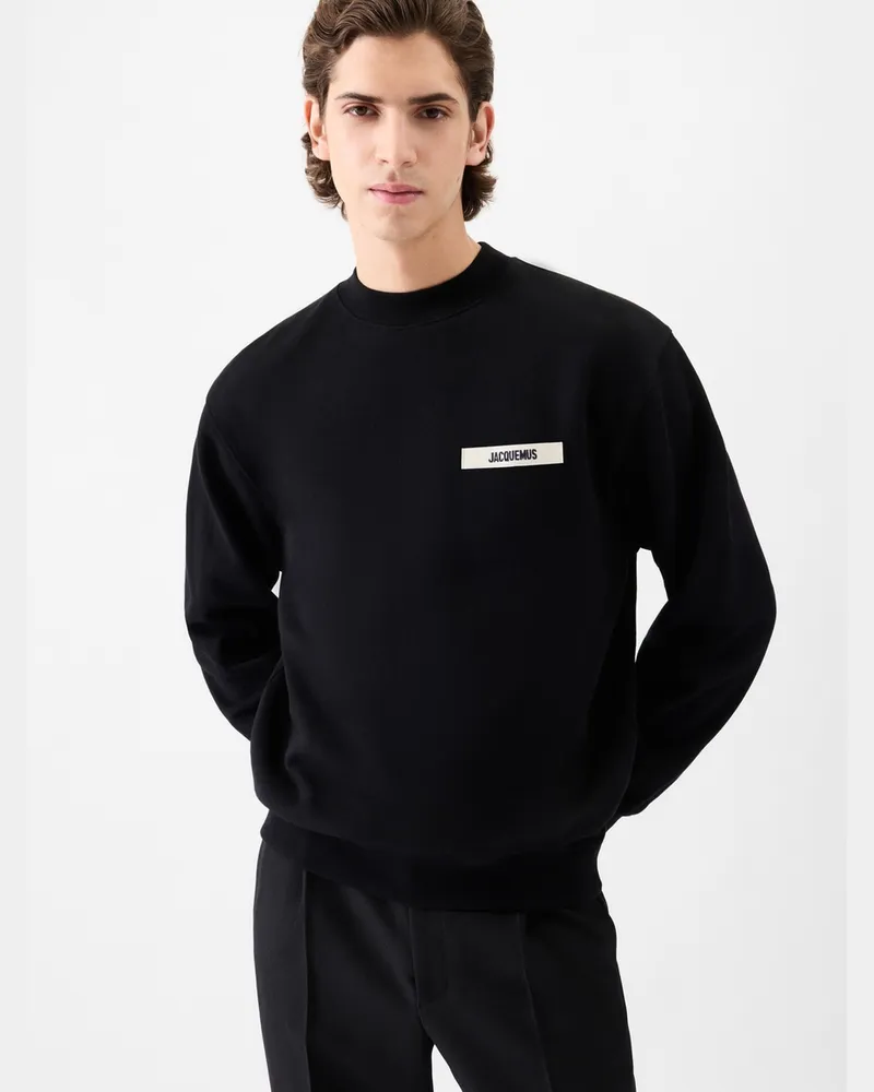 Jacquemus The Gros Grain Sweatshirt - Black Black