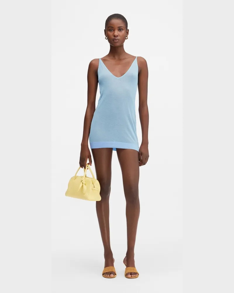 Jacquemus The Sperone Knit Dress - Pale Blue Pale