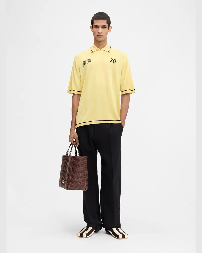 Jacquemus The Liga Polo Shirt - Light Yellow Light