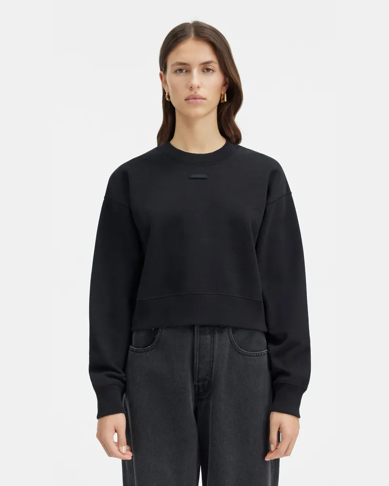 Jacquemus Le Sweatshirt Gros Grain - Black Black