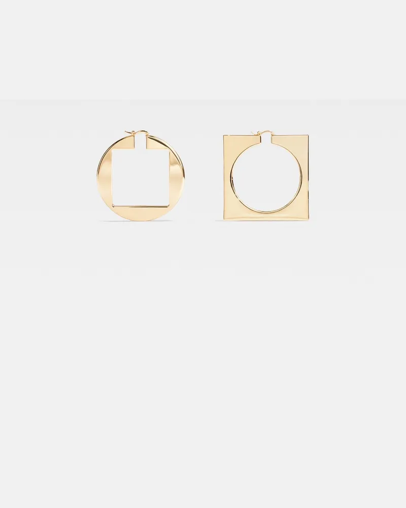 Jacquemus Les Creoles Rond Carré - Light Gold Light