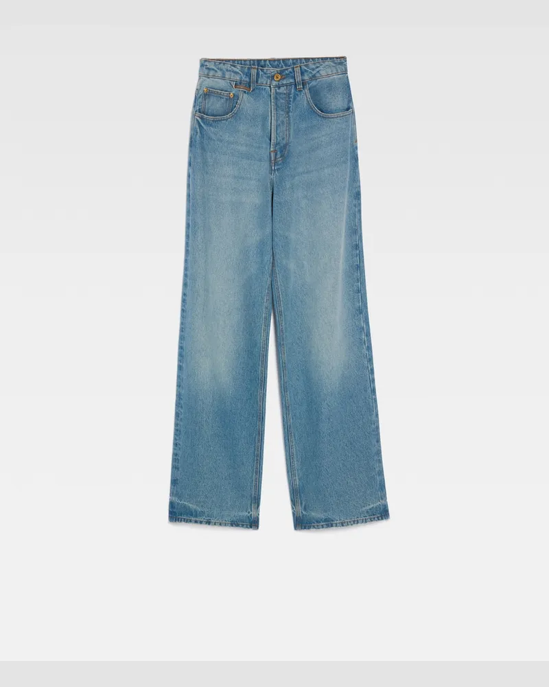 Jacquemus The Wide De-nîmes Denim Pants - Blue/Tabac Blue