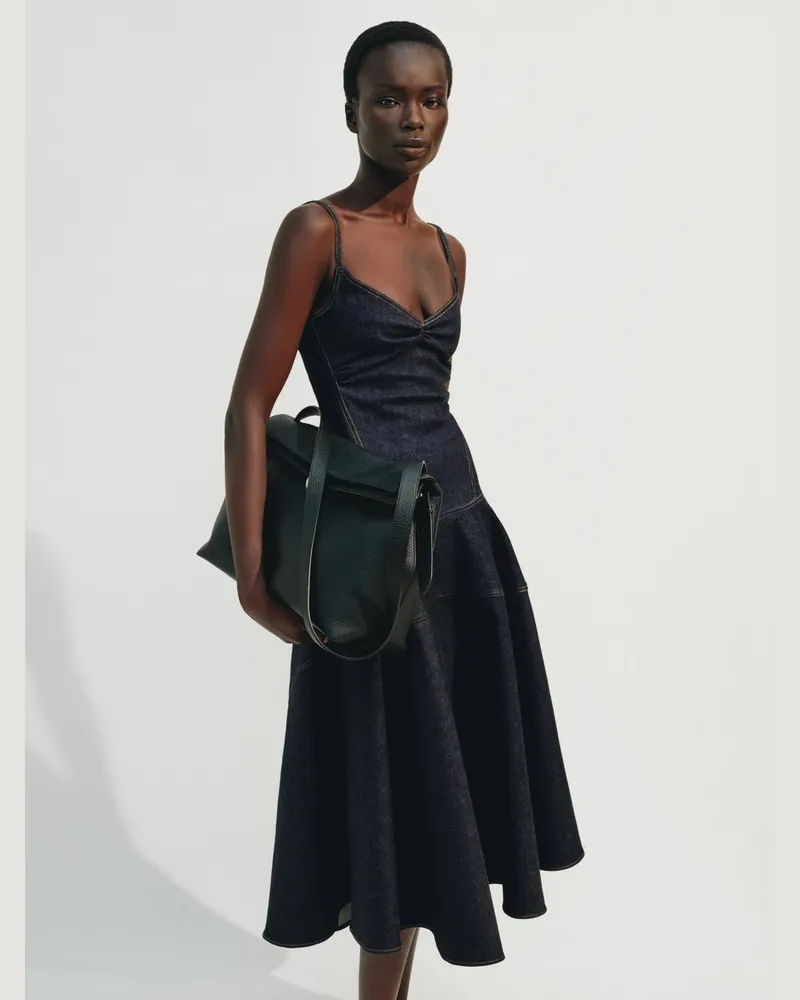 Jacquemus Das De-Nîmes Pina Kleid - Blau Dunkelmarineblau