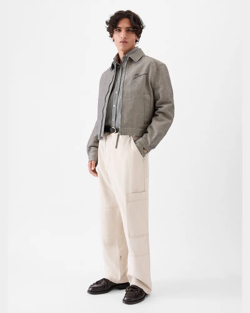 Jacquemus The Carré De-nîmes Denim Cargo Pants - Light Beige Light