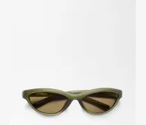 Die Curvo Sonnenbrille - Grün Mat