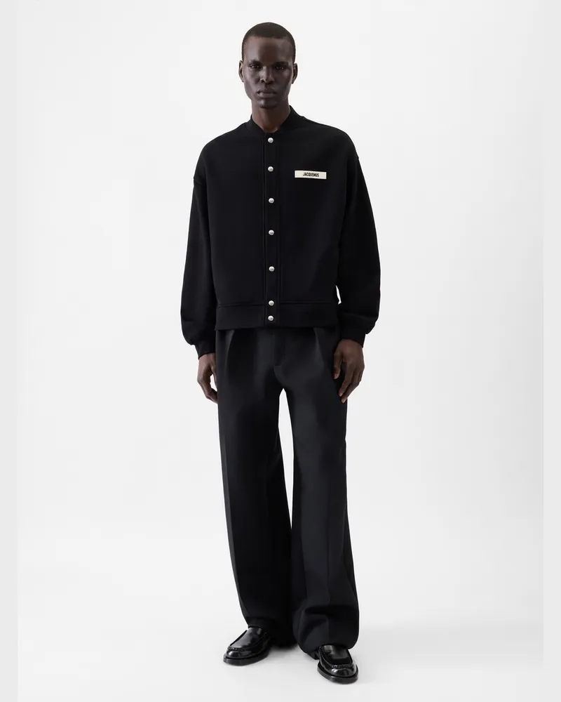 Jacquemus The Gros Grain Cardigan - Black Black