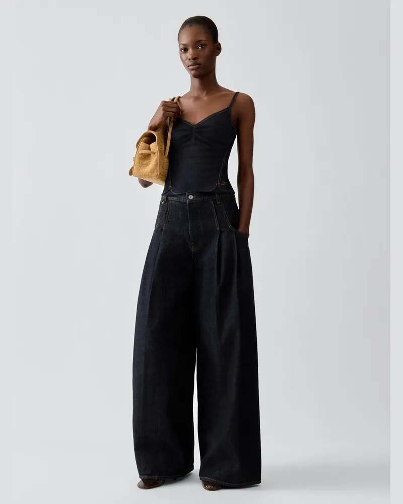 Jacquemus Das De-Nîmes Pina Jeanstop - Blau Dunkelmarineblau
