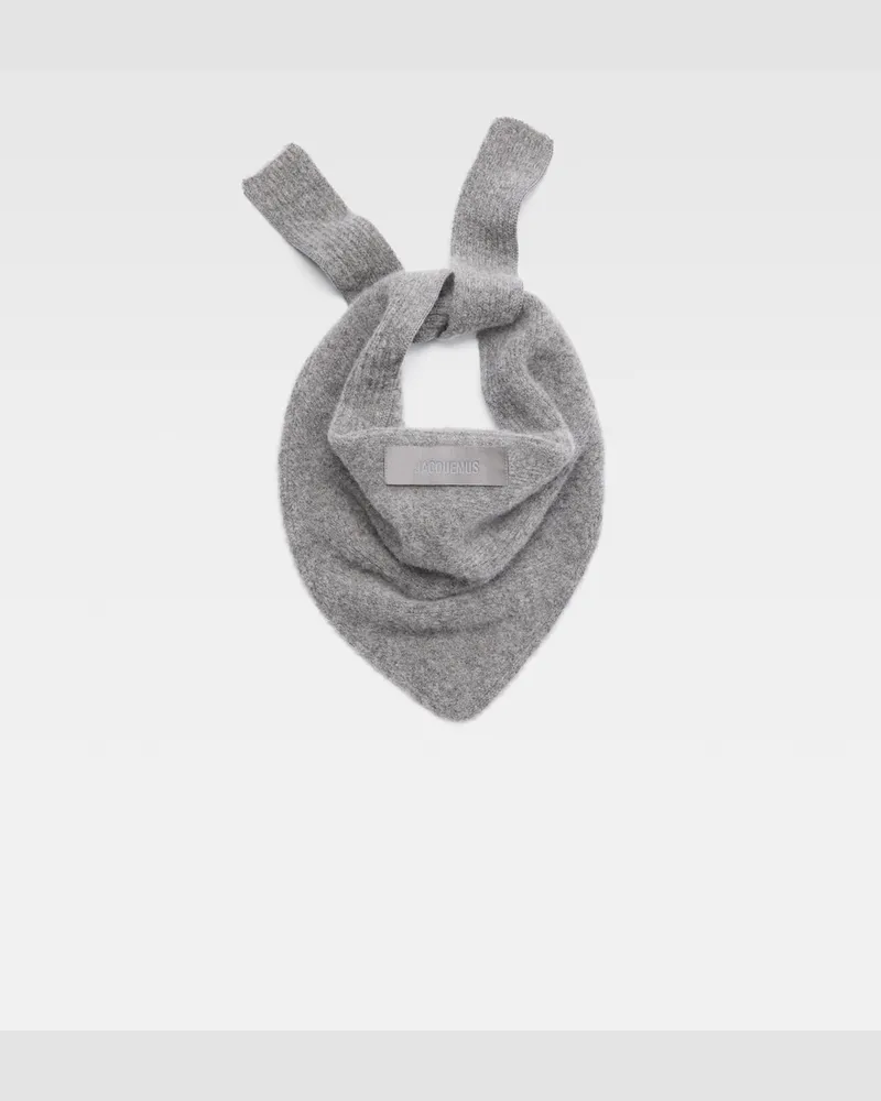 Jacquemus The Gros Grain Shawl - Dark Grey Dark