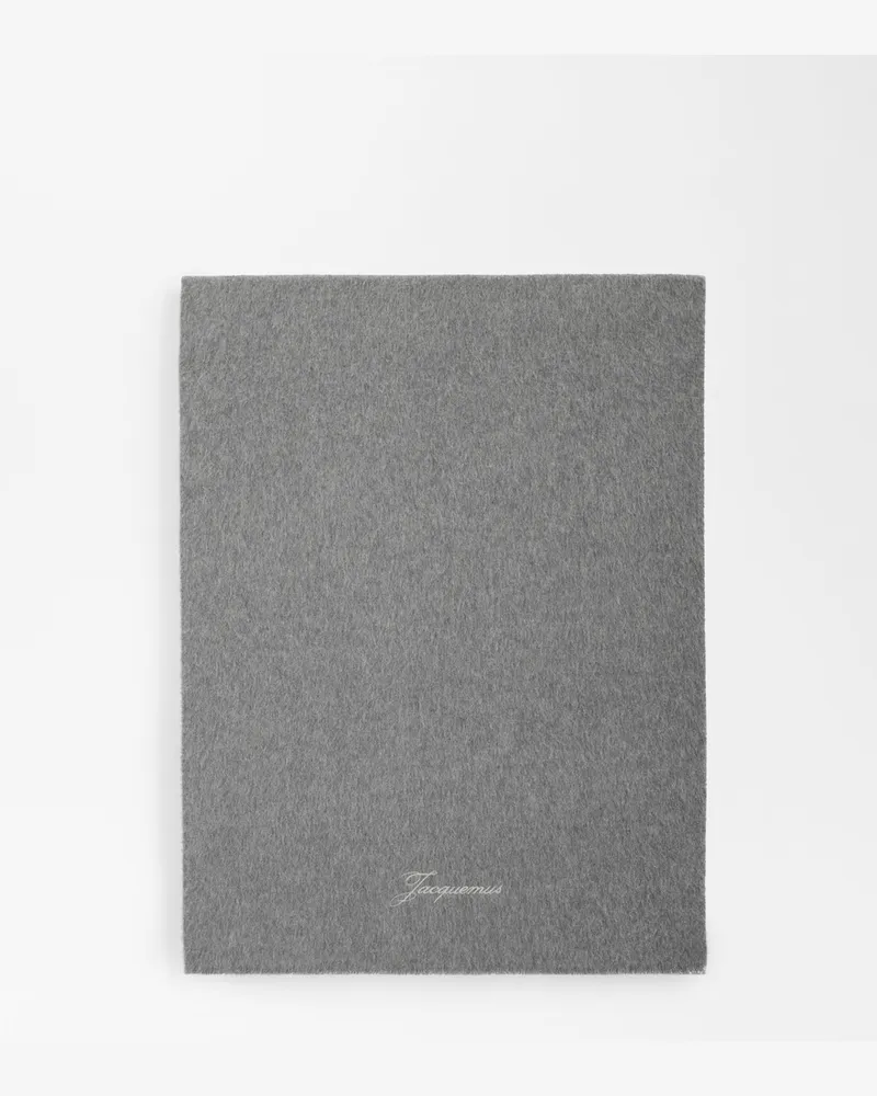 Jacquemus Der Tailleur Schal - Dark Grau Dark