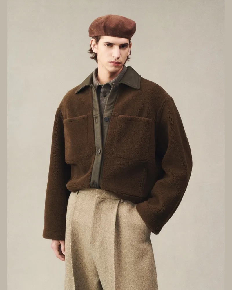 Jacquemus Die Pelu Jacke. - Khaki Khaki