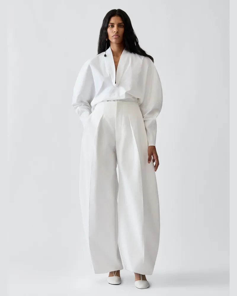 Jacquemus Die Ovalo Hose - Weiß Weiß