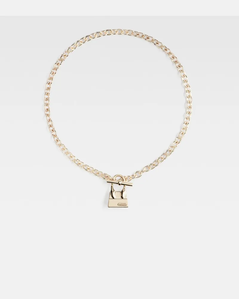 Jacquemus The Chiquito Toggle Charm Necklace - Light Gold - Gift Idea Light