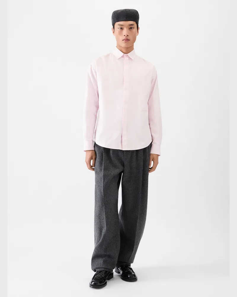 Jacquemus The Simon Long-sleeve Shirt - Light Pink Light