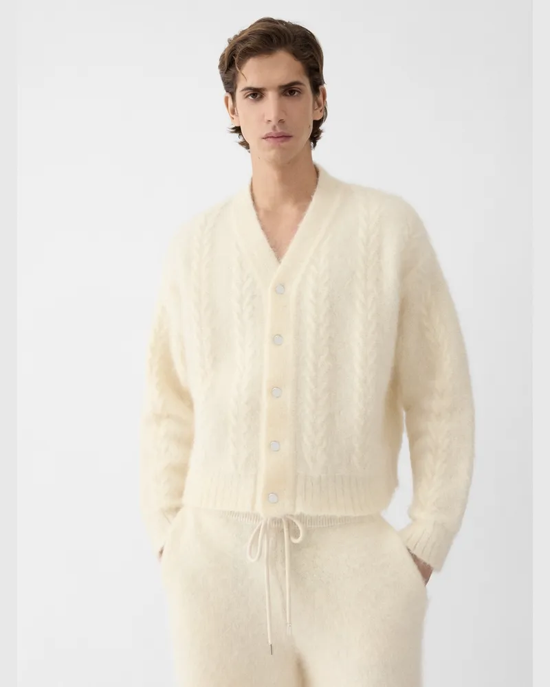 Jacquemus Le Cardigan Nuvola - Weiß Cremeweiß