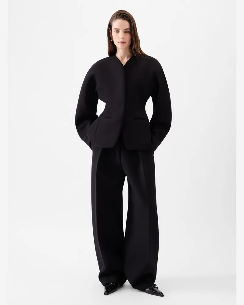 Jacquemus The Ovalo Jacket - Black Black