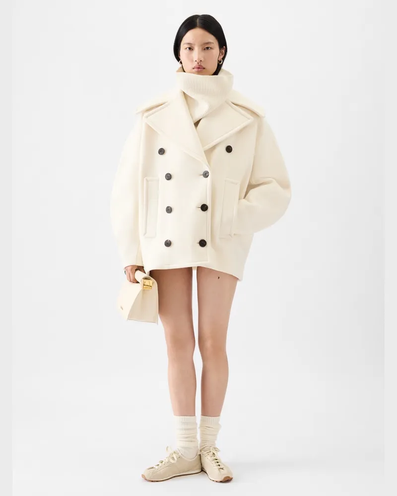 Jacquemus The Ovalo Peacoat - Off-White Off-white