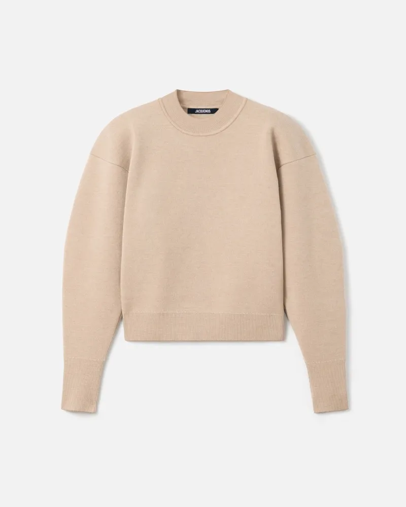Jacquemus The Piqué Sweater - Beige Beige