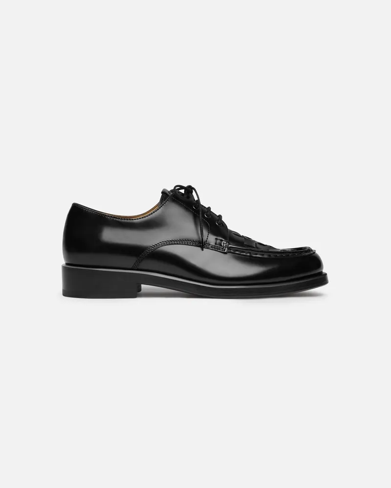 Jacquemus Die Gewebten Derby Schuhe - Schwarz Schwarz
