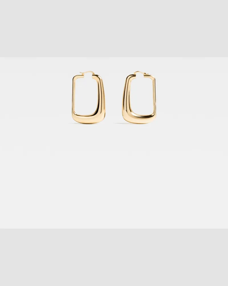 Jacquemus The Ovalo Earrings - Light Gold Light