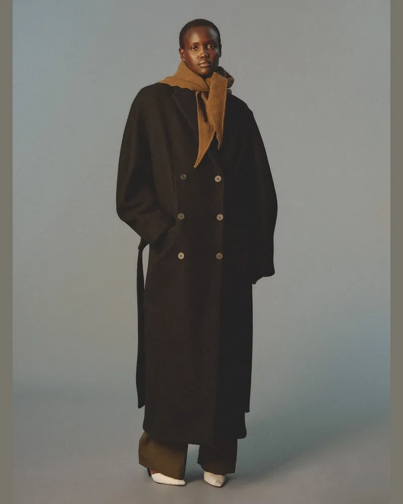 Jacquemus Der Man's Mantel - Schwarz Schwarz