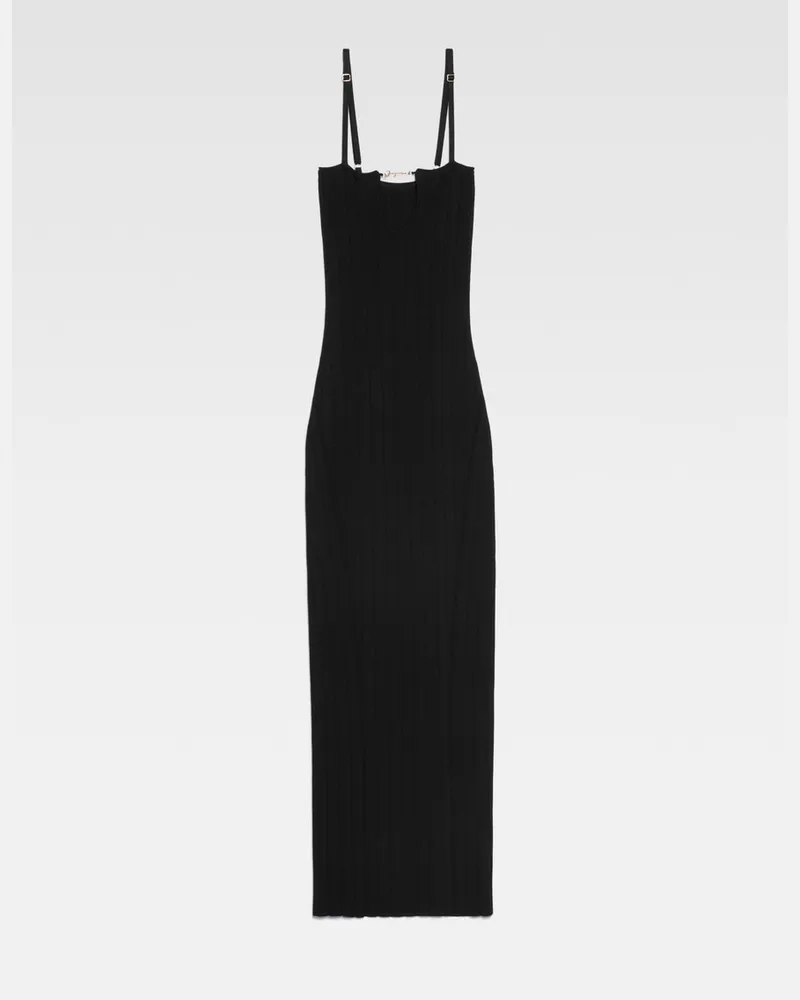 Jacquemus The Sierra Dress With Straps - Black Black
