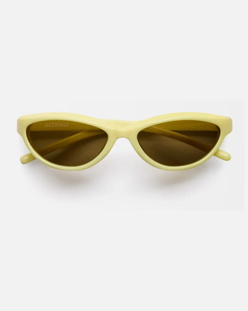 Jacquemus The Curvo Sunglasses - Pale Yellow Pale