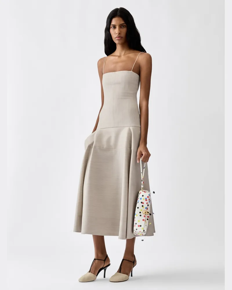 Jacquemus Das Paradiso Kleid - Beige Hellbeige